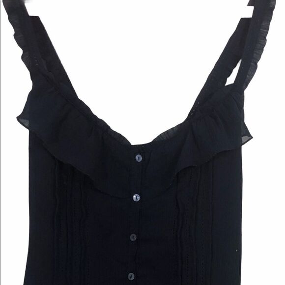 Abercrombie and Fitch XS Navy Ruffled Tank - Picture 3 of 3